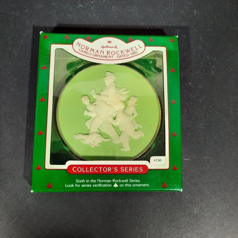 Norman Rockwell Collectors series Jolly Postman 1985 Ornament‎